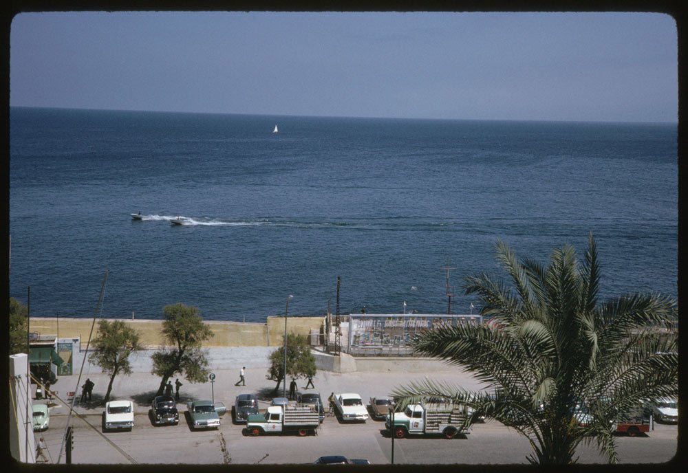 Cushman snapped this photo of the Mediterranean from the top of the Excelsior Hotel.