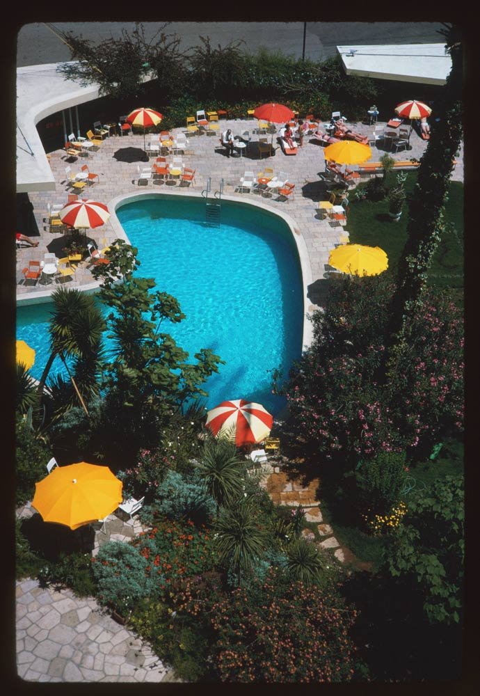 The trendy Excelsior was a popular escape. Check out that pool.
